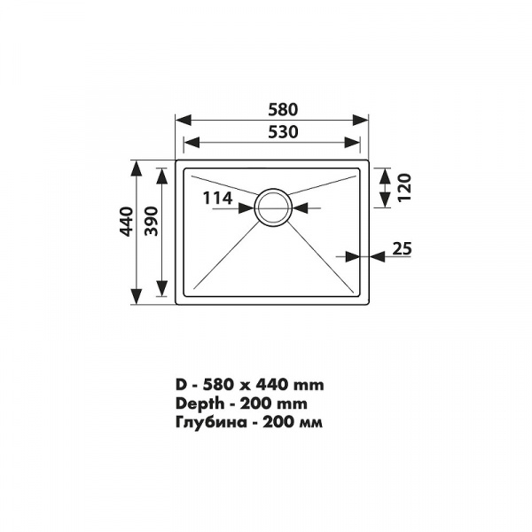 Мойка кухонная Kaiser KSM-5844 фото