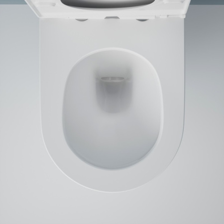 Подвесной унитаз безободковый Esbano CLAVEL-53T с сиденьем фото