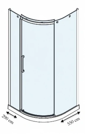 Душевой уголок Jacob Delafon Contra E22R90R-GA 90x90 L фото