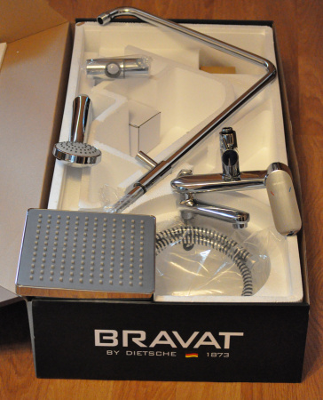 Душевая система (стойка) со смесителем Bravat Opal F6125183CP-A-RUS фото