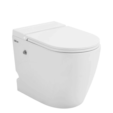 Унитаз приставной с импульсным смывом Abber Bequem AC1115P с сиденьем микролифт фото