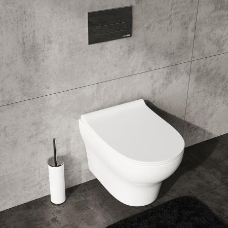 Подвесной унитаз безободковый WasserKRAFT Berkel H001.E034 с сиденьем фото