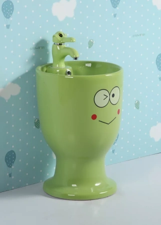 Напольная детская раковина Gid Nb193-G 69915 37x37 зеленая фото