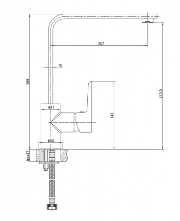 Смеситель для кухни BelBagno Rowena ROW-LAM-CRM фото