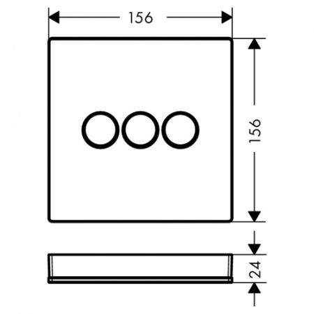 Вентиль скрытого монтажа Hansgrohe ShowerSelect 15736400 белый фото