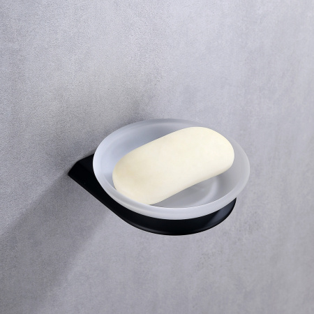 Мыльница Abber Nord AA1558B черная матовая фото