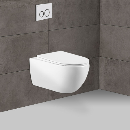 Подвесной унитаз безободковый Vincea Evo VT1-34 с сиденьем фото