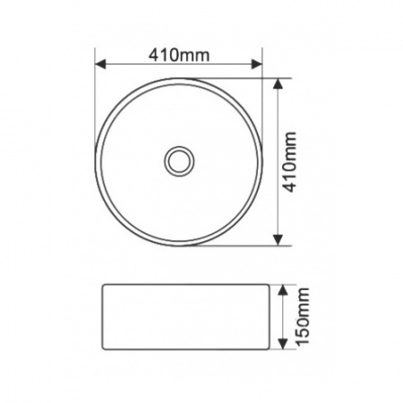 Накладная раковина Jorno Melana MLN-7078A 41 см фото
