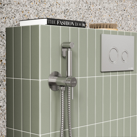 Гигиенический душ со смесителем WasserKRAFT A70338 никель фото