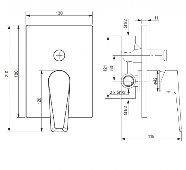 Cмеситель для ванны Omnires Astoria AS5635CR фото