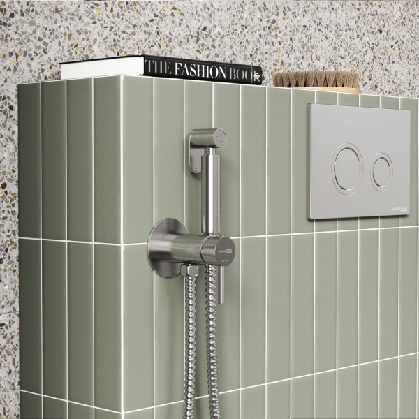 Гигиенический душ со смесителем WasserKRAFT A70338 никель фото