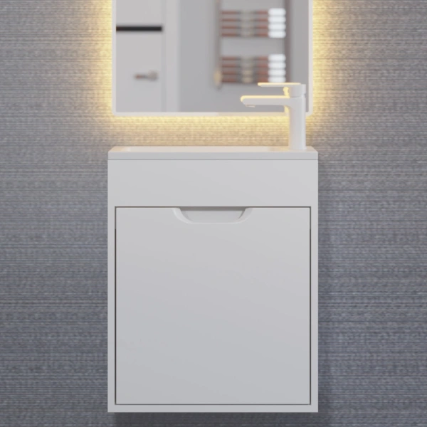 Тумба под раковину Uperwood Modul 50 2930205358 белая фото