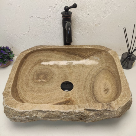 Накладная раковина из оникса Erozy Sunset EO-01225 (55*43*15) фото