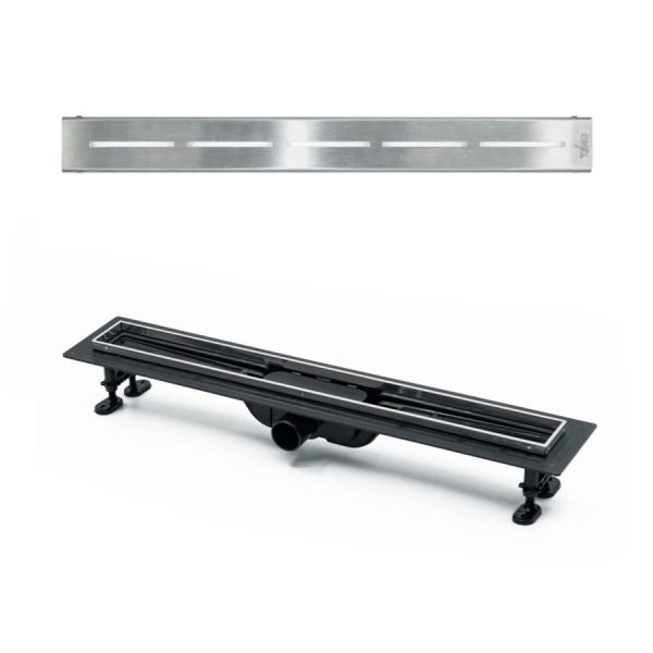 Душевой лоток Timo Eco 70 SP10700-SG10700 с порогами из нерж. стали и декоративной вставкой SG10-700 фото
