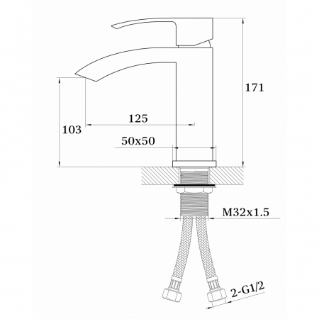 Смеситель для раковины Ganzer GZ44 GZ 44011 фото