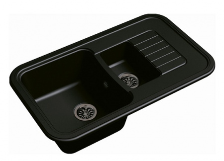 Мойка кухонная Ewigstein Antik A- 60KF черный фото