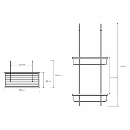 Полка прямая Bemeta Cytro 104702172 фото