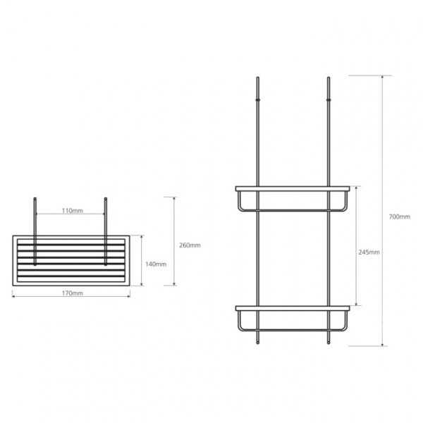 Полка прямая Bemeta Cytro 104702172 фото