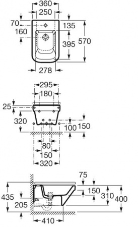 Биде подвесное Roca Dama-N 357785000 фото