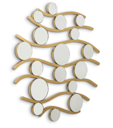 Зеркальное панно Art-Zerkalo Onda MD536GL золото фото