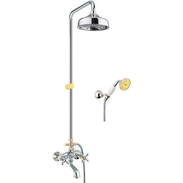 Душевая система Webert Armony AM721208017 Хром Золото фото