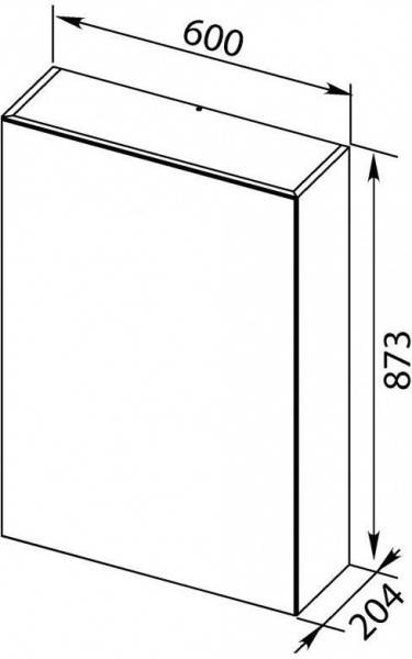 Зеркало-шкаф Aquanet Нью-Йорк 60 00203951 фото