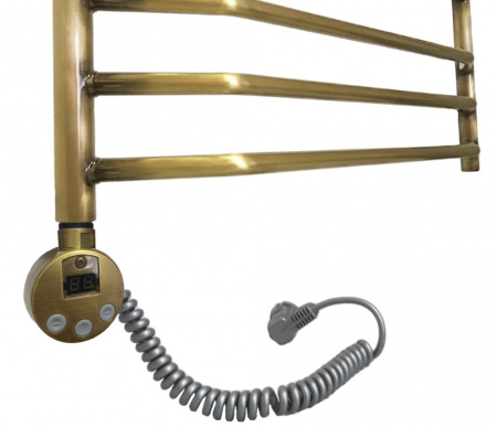 Полотенцесушитель электрический Domoterm Лаура П10 (500х800) (бронза) левый фото