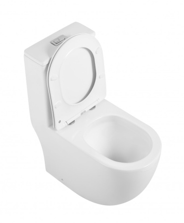 Унитаз напольный со смывом торнадо CeramaLux N TR2176MN с сиденьем фото