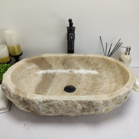 Накладная раковина из оникса Erozy Yellow EO-00777 (67*41*15см) фото