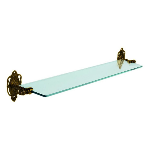 Полка стеклянная Art&Max Impero AM-1729-Br бронза фото