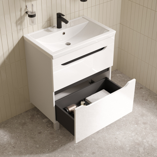 Напольная тумба с раковиной Iddis Ray RAY70WFi95K 80 см фото