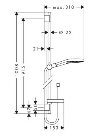 Душевой гарнитур Hansgrohe Raindance Select S 120 3jet 26631000 фото
