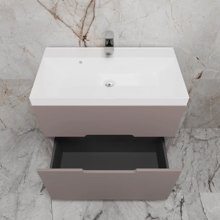 Тумба напольная Style Line Матис 80 ЛС-00002439 тауп темный фото