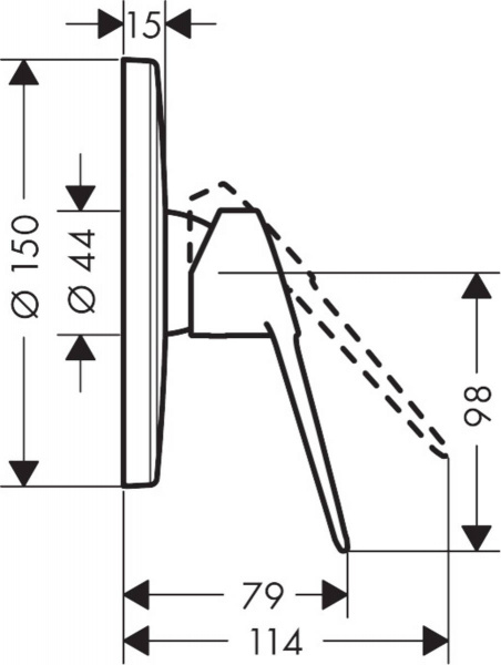 Смеситель для душа Hansgrohe Novus Loop 71365000 фото