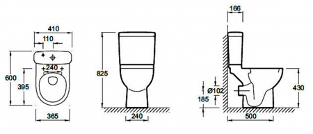 Унитаз напольный под бачок Jacob Delafon Odeon Up 18557K-00 фото
