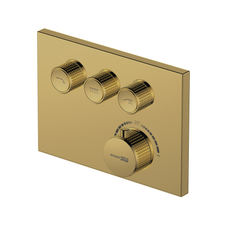 Встраиваемый смеситель для ванны и душа термостатический WasserKRAFT Sauer 7158 Thermo фото