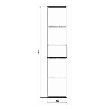 Шкаф пенал Comforty Бордо 40 00-00007266 фото