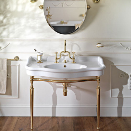 Раковина с металлической консолью Sbordoni Palladio 7100+P071 фото