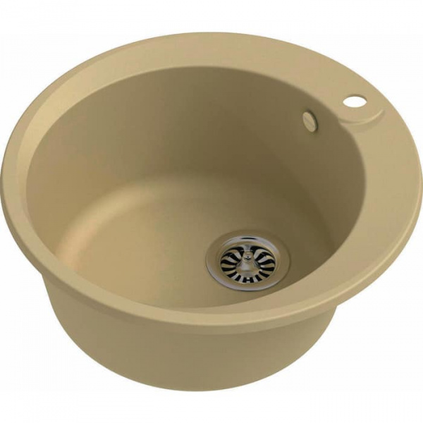 Мойка кухонная Ewigstein Rund R- 45 бежевый фото