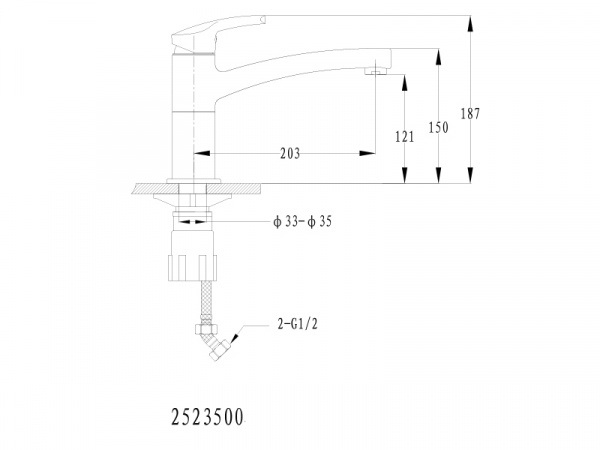 Смеситель для кухни с фильтром для воды Ewigstein 25235007 шоколад фото