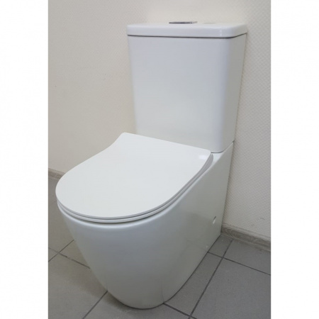 Унитаз напольный с бачком CeramaLux 1941MW с сиденьем soft close фото