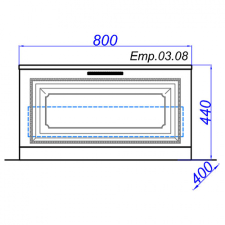 Тумба напольная Aqwella 5 Stars Empire 80 Emp.03.08/W фото