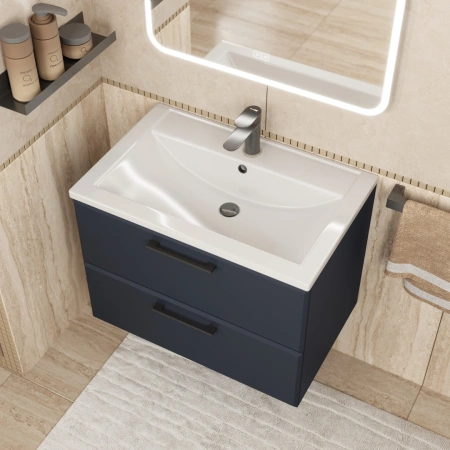 Тумба под раковину Uperwood Foster 70 TFosterNEW70b черная матовая фото