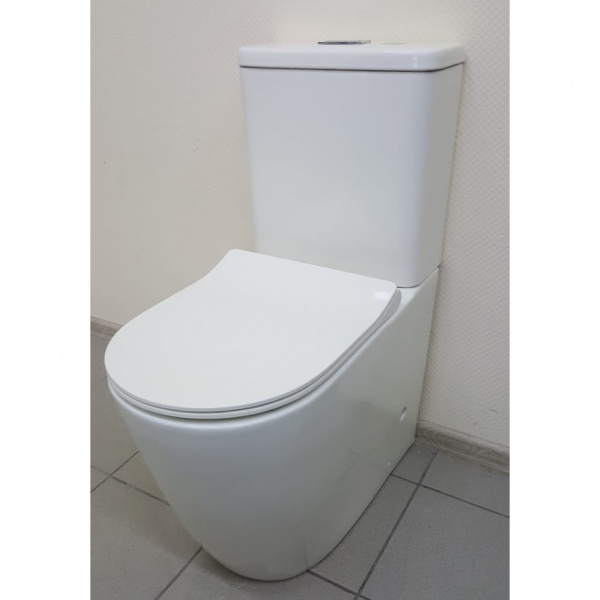 Унитаз напольный с бачком CeramaLux 1941MW с сиденьем soft close фото