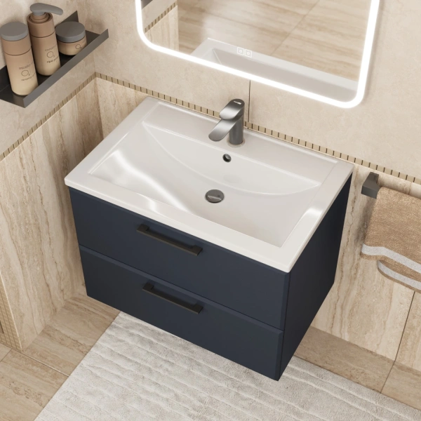 Тумба под раковину Uperwood Foster 70 TFosterNEW70b черная матовая фото