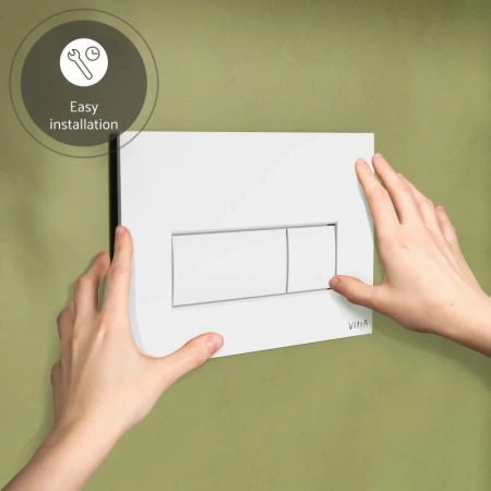 Клавиша смыва VitrA Root Square 740-2300 белая глянцевая фото
