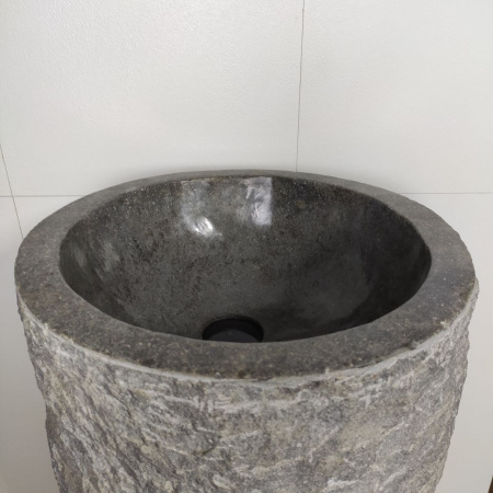 Раковина напольная из мрамора Grey MN-01498 (43*43*90) фото
