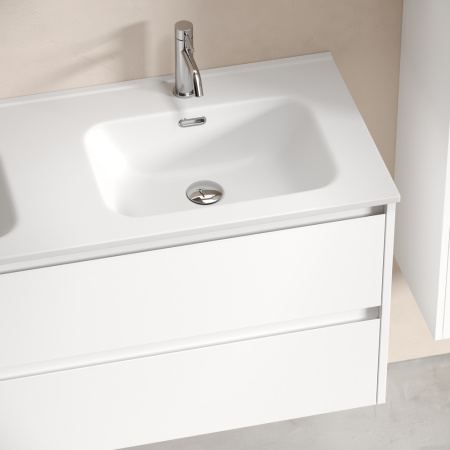 Тумба под раковину Sancos Libra LB120-2W белая фото