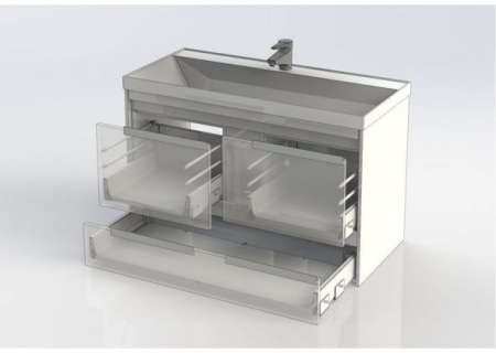 Тумба с раковиной Aquanet Тиволи 100 00213006 фото