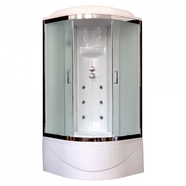 Душевая кабина Royal Bath ВК RB90BK3-WC-CH 90x90 фото